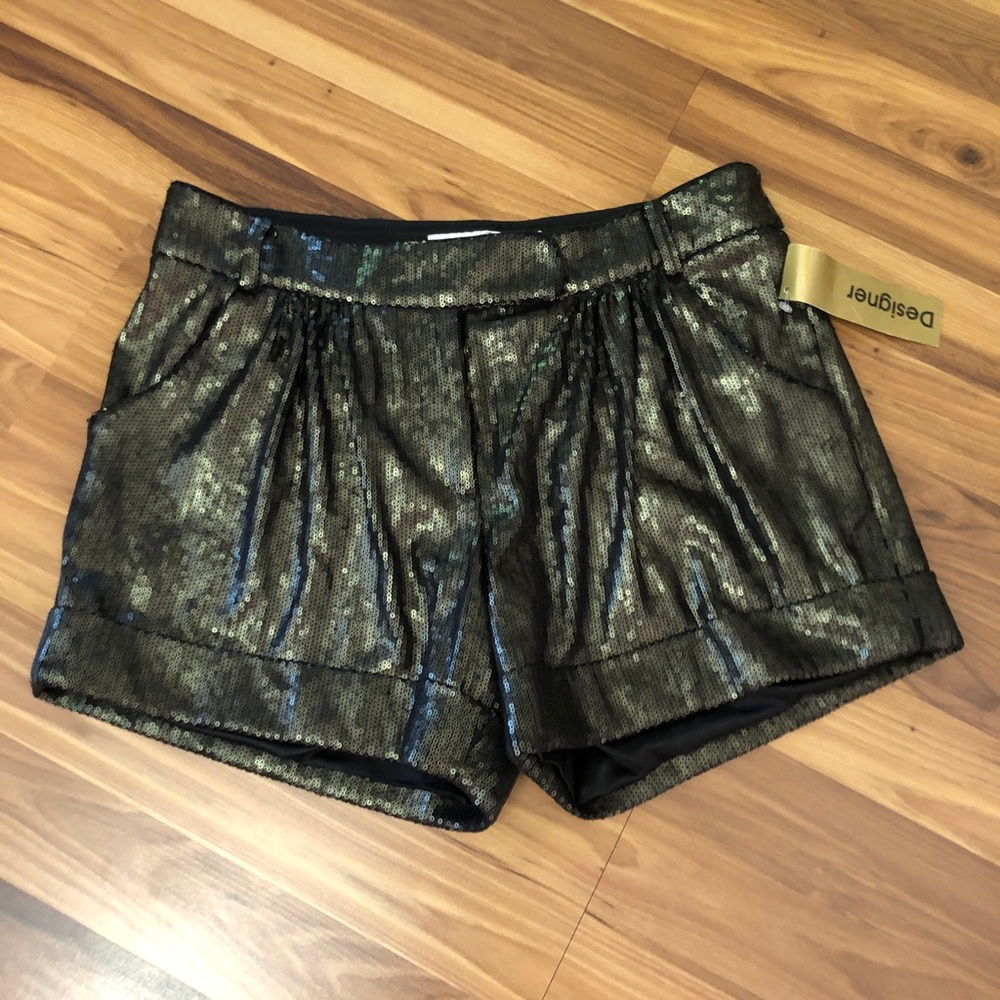 Diane von Furstenberg sequin shorts